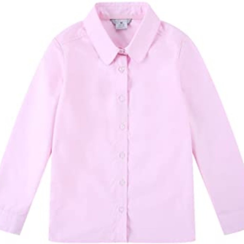 Bienzoe  School Uniform Oxford Long Sleeve Blouse